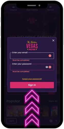Sign up at Vegas Now Casino