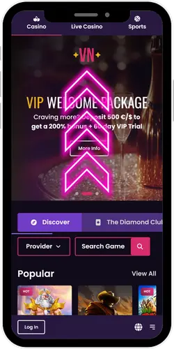 VegasNow Casino official site